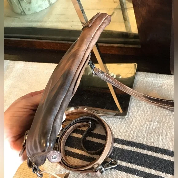 NWT Bed Stu Leather Viana Crossbody Belt Bag Wristlet Tonic Breeze MSRP $180 - Picture 10 of 14